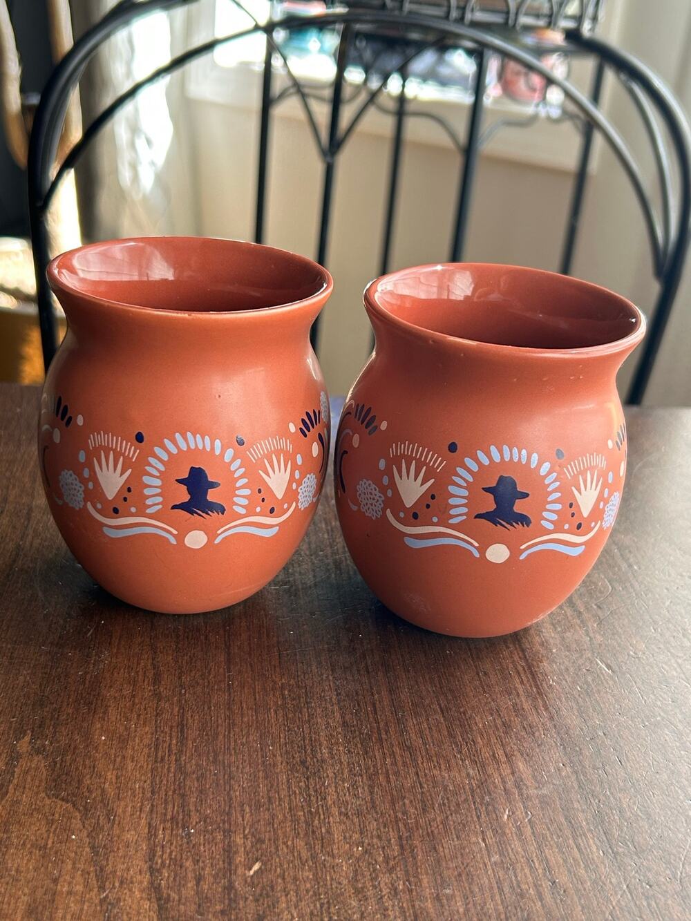 2 new Don Julio Tequila Painted Cantarito Clay Cups